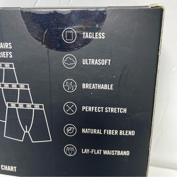 Frye Men’s 3 Pack Cotton Blend Boxer Briefs Ultra Soft SZ Small 28-30 - Picture 3 of 3